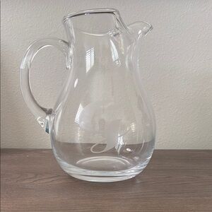 Glass “G” Pitcher